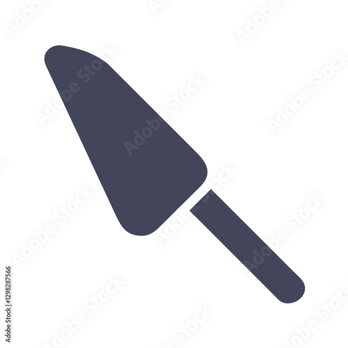 Elegant cake server icon for dessert presentation in festive gatherings or culinary events created with a modern vector design