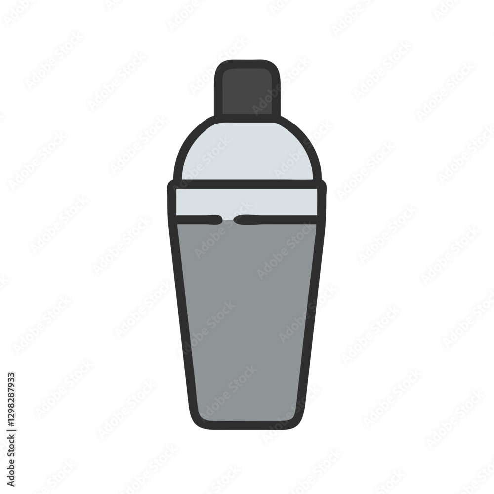Cocktail shaker icon showcasing a sleek design suitable for bar and drink preparation graphics Cocktail shaker icon showcasing a sleek design suitable for bar and drink preparation graphics