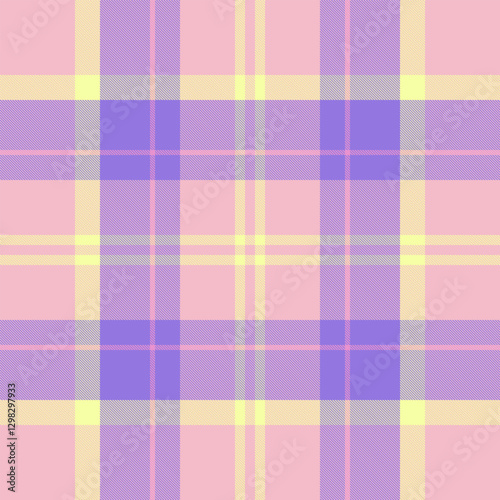 Veil fabric check pattern, best textile texture seamless. Lady background tartan plaid vector in light and indigo colors.