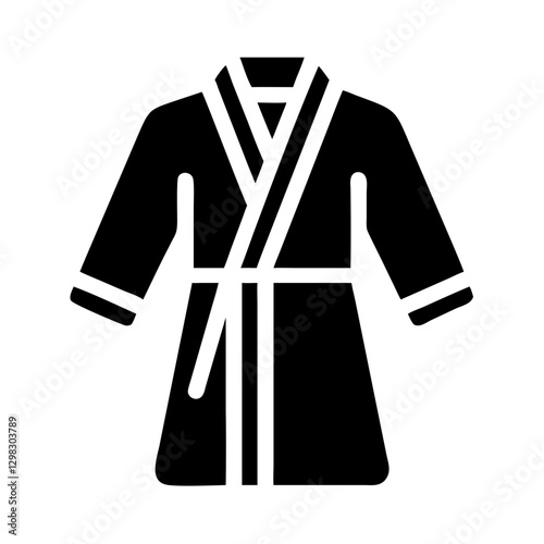 Spa robe icon for relaxation and wellness in a serene setting