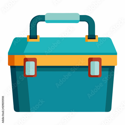 Tool Box in vibrant colors with a retro design