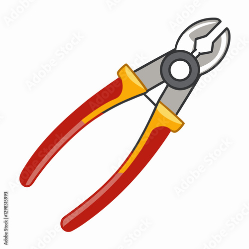 Wire Cutter tool illustration on white background