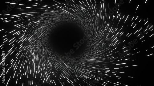 Hyperspace spirals with stars