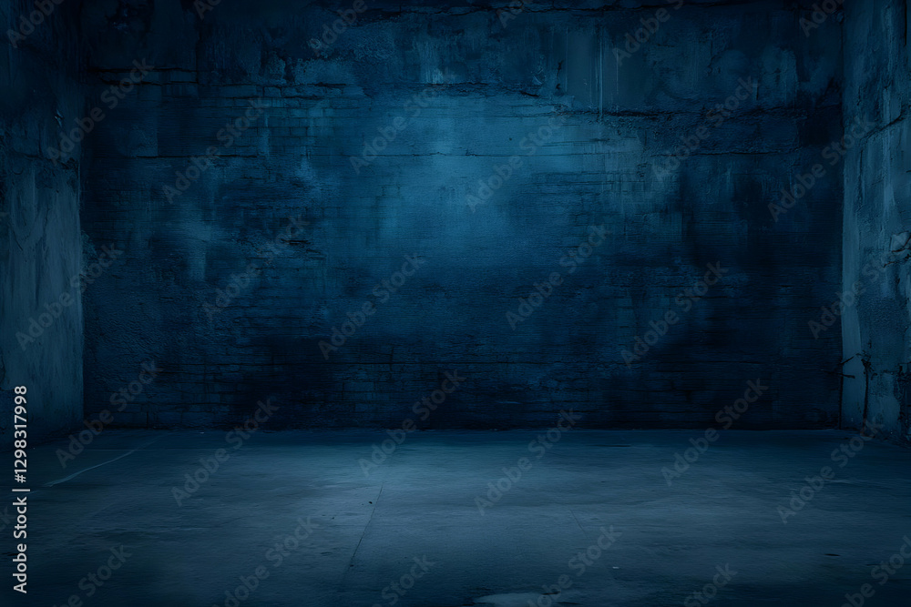 Dark Blue Room Background Illustration Dark Blue Room Background Illustration