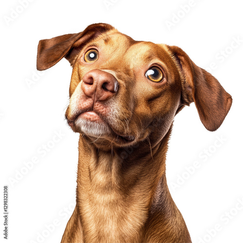 Wallpaper Mural A cute and funny dog poses against a clean transparent background with a curious expression ready to brighten your day, Funny dog isolated transparent background Torontodigital.ca