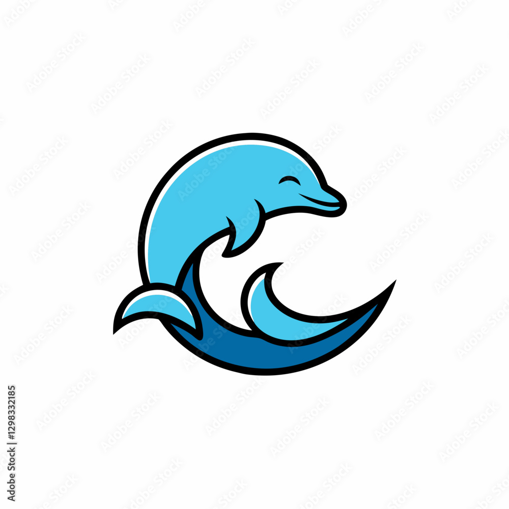 Naklejka premium dolphin vector illustration