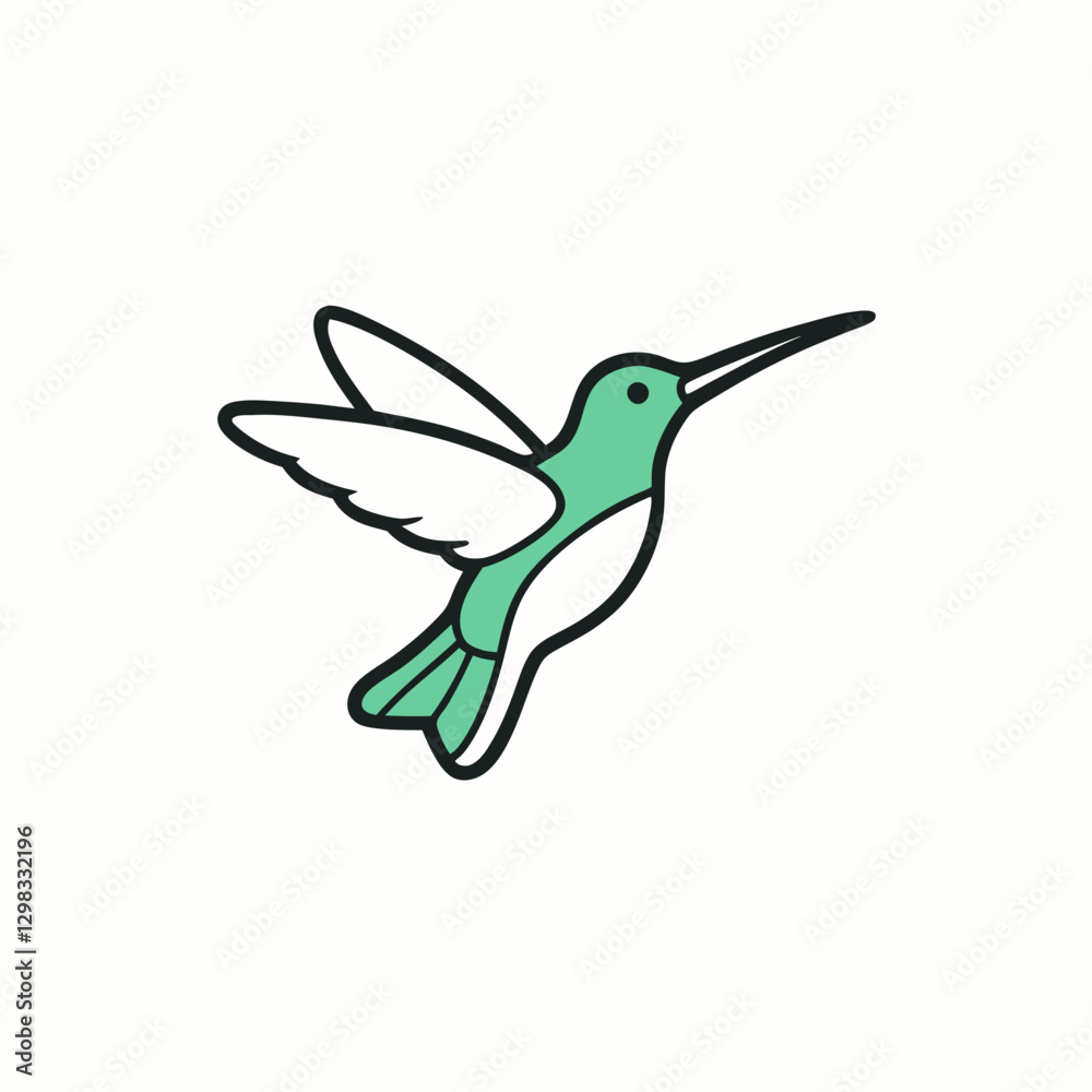 Obraz premium hummingbird and flower