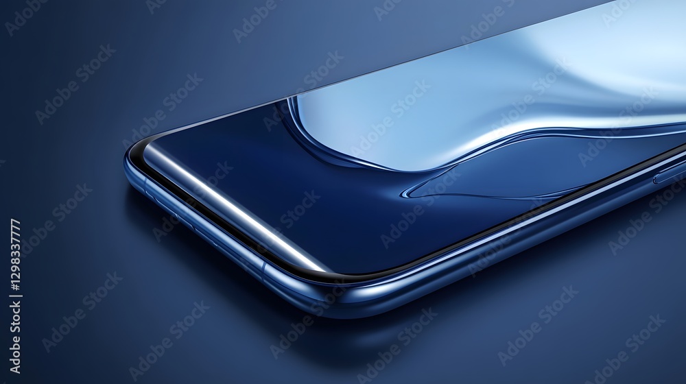 A detailed close up shot of a mobile phone screen A detailed close up shot of a mobile phone screen
