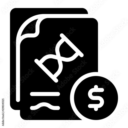 term loan glyph icon