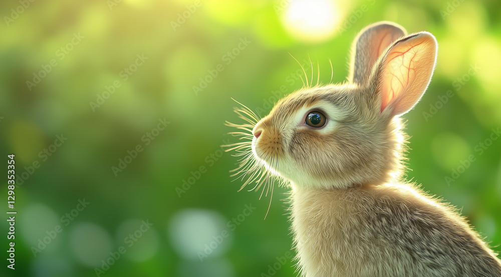 Obraz premium Sfondo con coniglietto di Pasqua. Buona Pasqua.