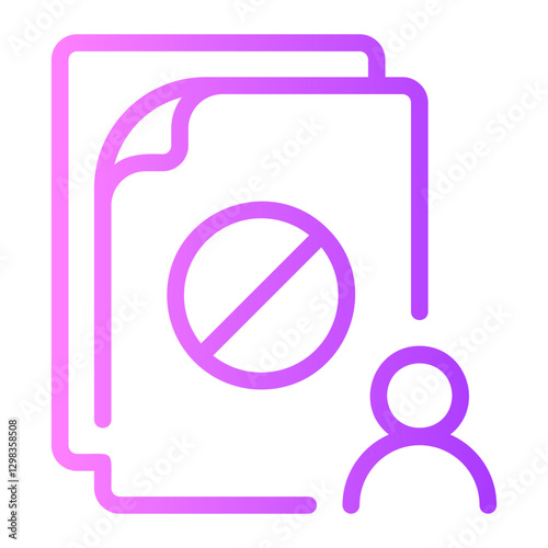 termination gradient icon