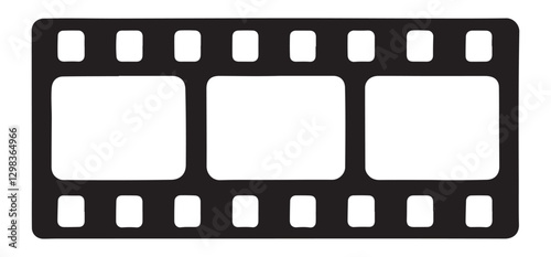 Movie Film Strip Vector Illustration for Film Themed Graphics