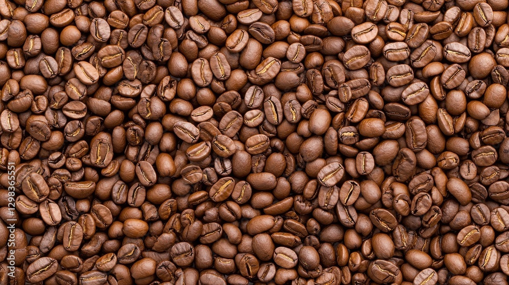 Close-up of roasted coffee beans, perfect for cafe themes and coffee-related products. Close-up of roasted coffee beans, perfect for cafe themes and coffee-related products.