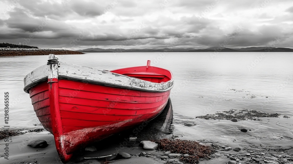 Obraz premium Selective Color Effect Moment with Reds with Keeping