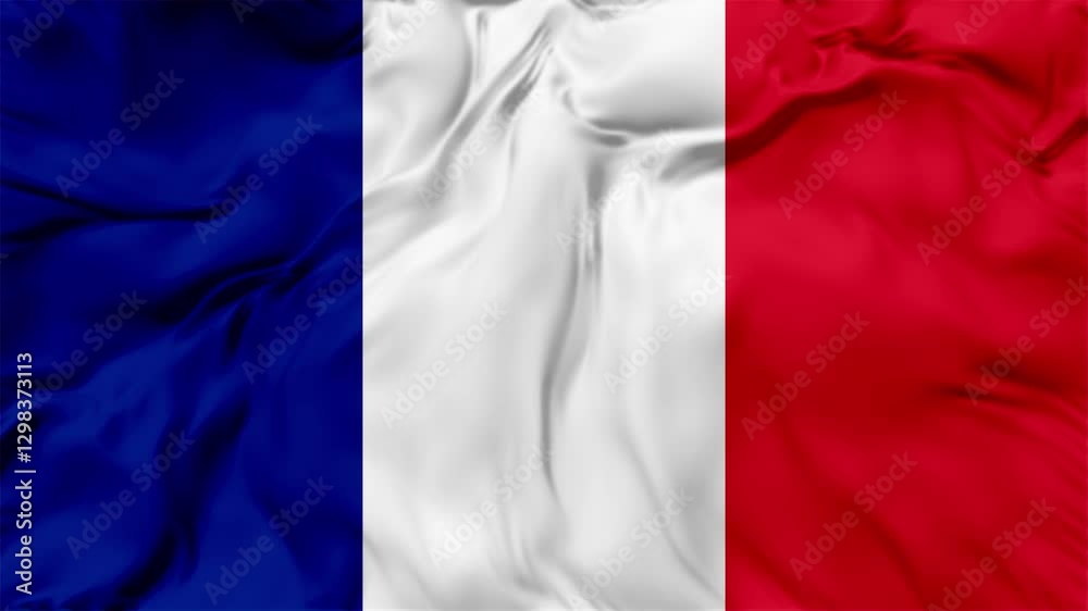 France Flag Waving in The Wind, Motion Animation France Flag 4K France Flag Waving in The Wind, Motion Animation France Flag 4K