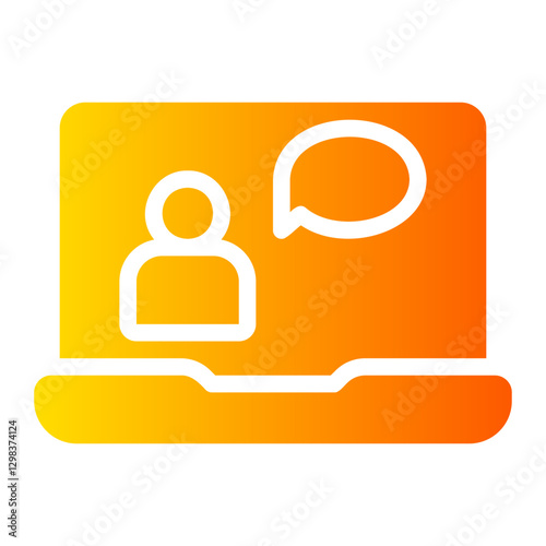 chat gradient icon