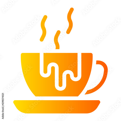 hot chocolate gradient icon