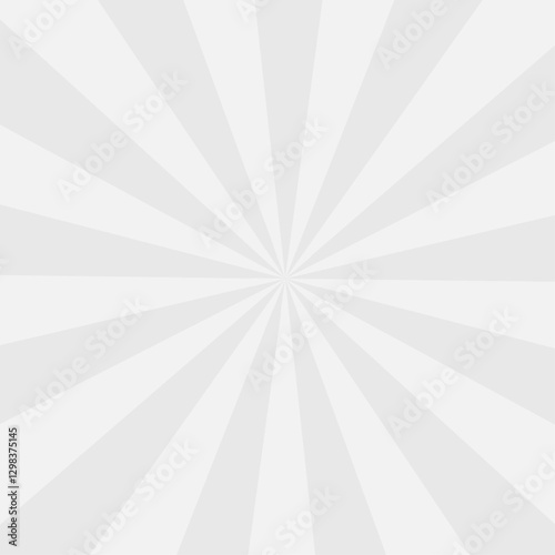 Abstract radial burst background with white and gray rays converging in a dynamic geometric pattern. Vintage  poster backdrop, halftone texture and superhero vector backgrounds