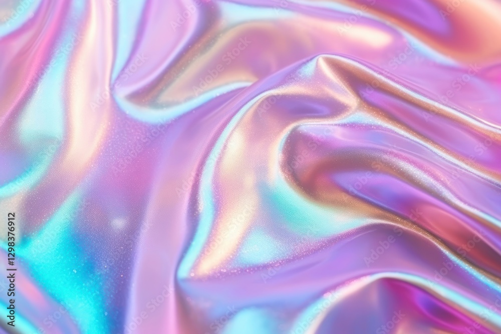 Fototapeta premium Fluid texture backgrounds rainbow silk.