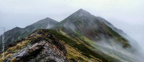 Misty Mountain Peaks A Breathtaking Landscape