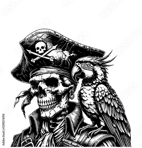 Pirate with Parrot