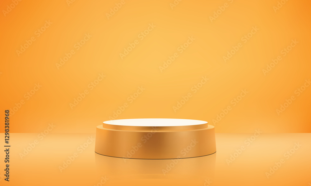 Minimal Orange Background with Sleek Podium for Product Display, Vibrant and Elegant Design, Perfect for Branding, Advertising, and Modern Luxury Minimal Orange Background with Sleek Podium for Product Display, Vibrant and Elegant Design, Perfect for Branding, Advertising, and Modern Luxury