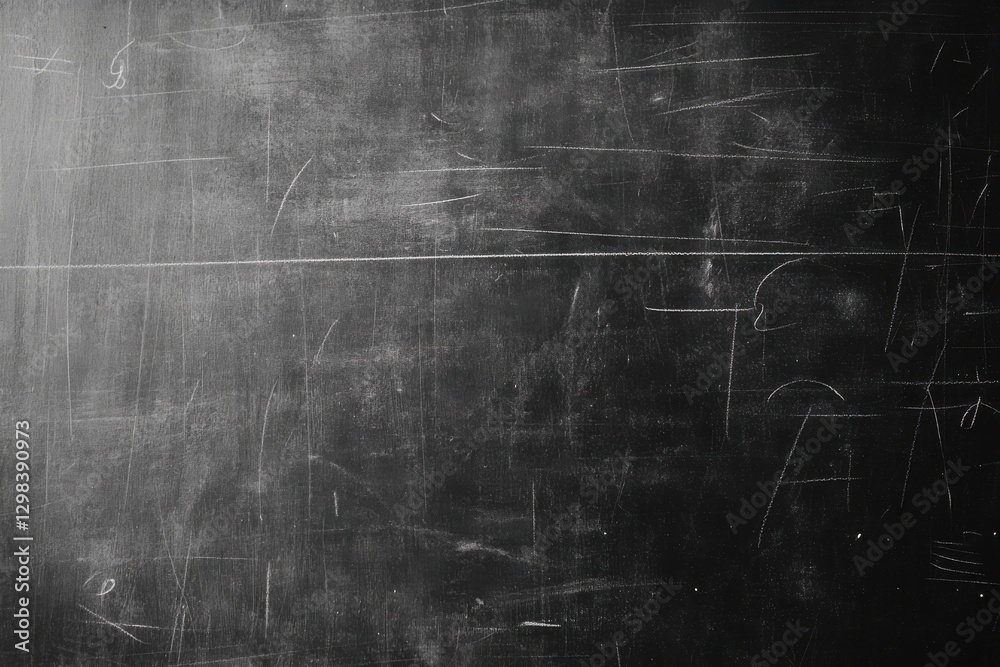 Black Chalkboard Surface with Scratches and Marks for Education Black Chalkboard Surface with Scratches and Marks for Education