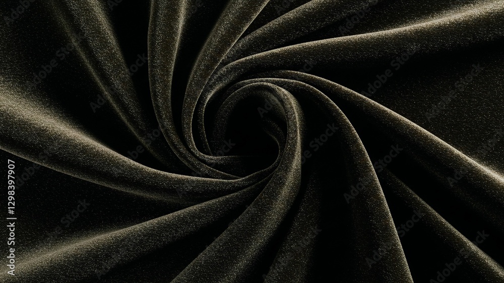 Fototapeta premium Luxurious black velvet fabric