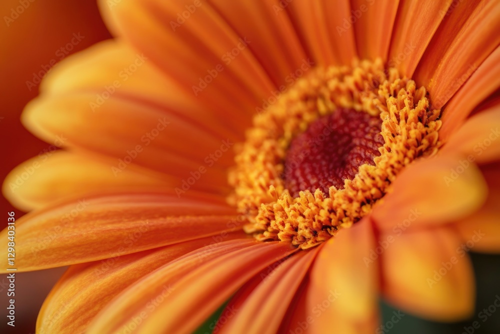 A detailed view of a vibrant orange flower, perfect for use in floral arrangements or as a decorative element A detailed view of a vibrant orange flower, perfect for use in floral arrangements or as a decorative element