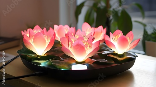 Beautiful Lotus Flower Docking Station for Battery Charging Devices