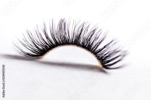 Close-up view of a pair of false eyelashes