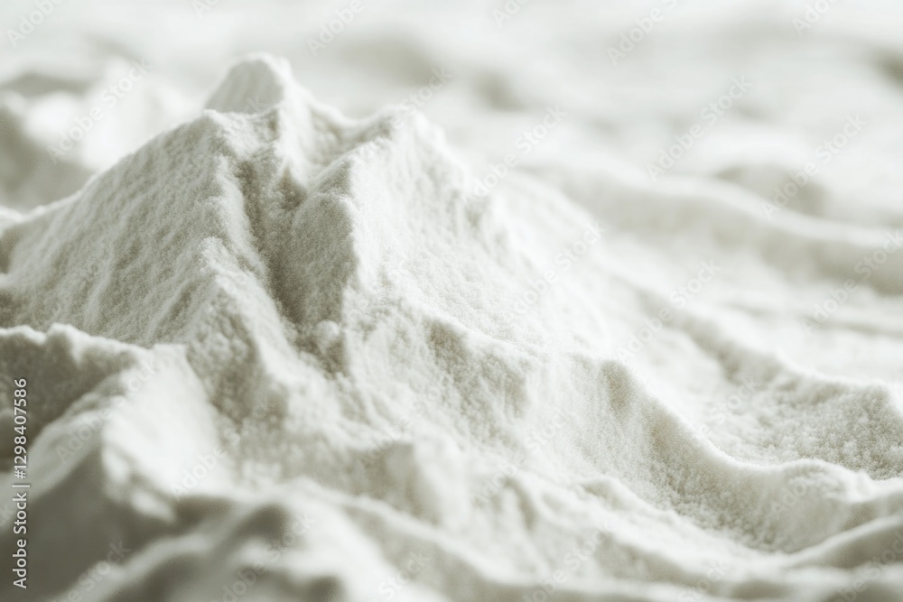 Obraz premium A pile of white powder sits atop a bed, ready for use