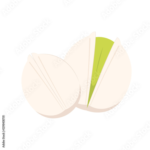 Pistachio cartoon vector isolated. Pistachio icon. Vector illustration. Isolated.