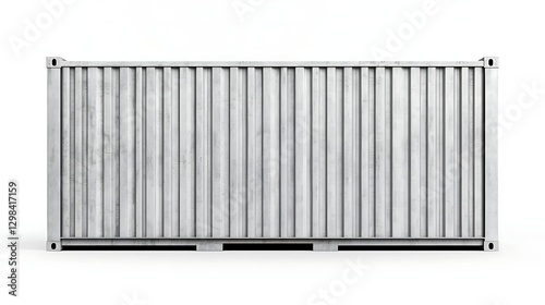 Wallpaper Mural A large, industrial shipping container with a corrugated metal surface, suitable for transport and storage. Torontodigital.ca