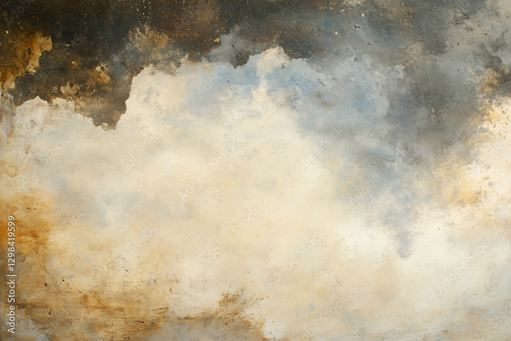 soft, textured wall featuring blend of earthy tones and cloudy patterns creates serene atmosphere. natural hues evoke sense of calm and tranquility