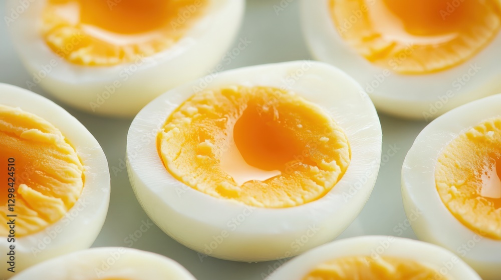 halved Soft Boiled Eggs halved Soft Boiled Eggs