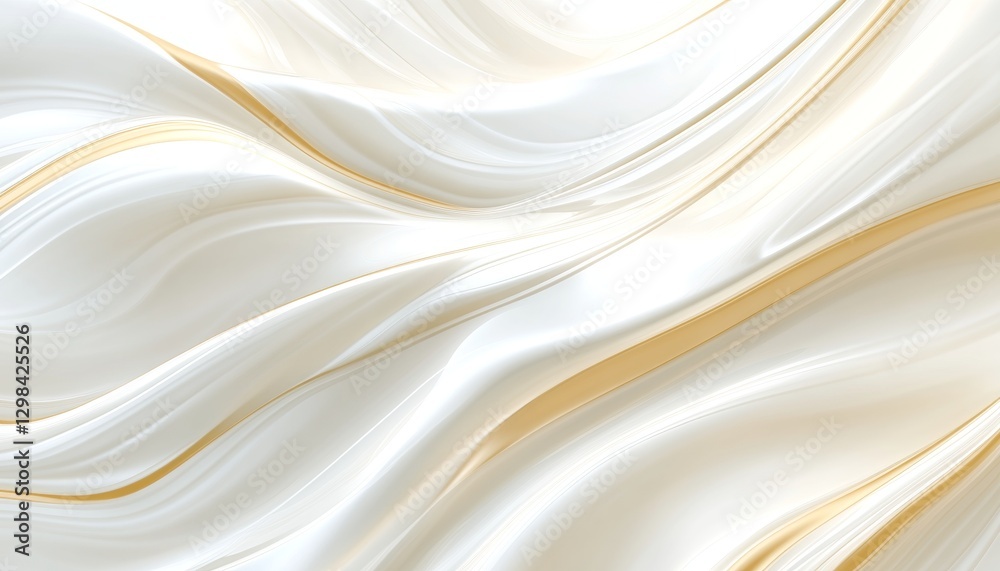 Fototapeta premium Elegant Monochromatic Flowing Waves A Delicate Design Element for Backgrounds and Textures