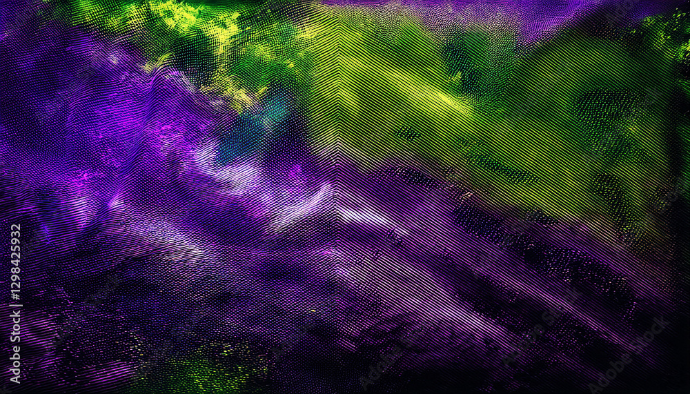 Fototapeta premium Abstract Sport Background with Purple and Green Brush Texture and Halftone Effect. Grunge Background for Banner or Poster Design Sports Background for Dynamic Banner.