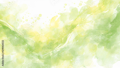 Water color backdrop. Yellow green background watercolor. Abstract green yellow splash watercolor on white background. Green surface background watercolor. Green splash watercolor.