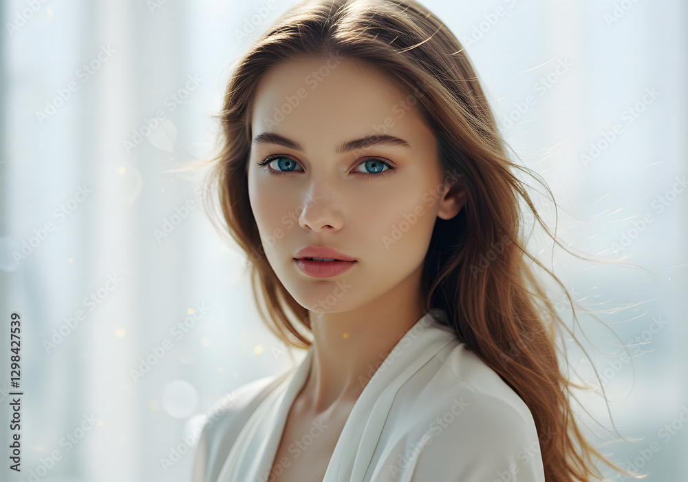 Portrait of a European woman (beauty salon/skin care) Portrait of a European woman (beauty salon/skin care)
