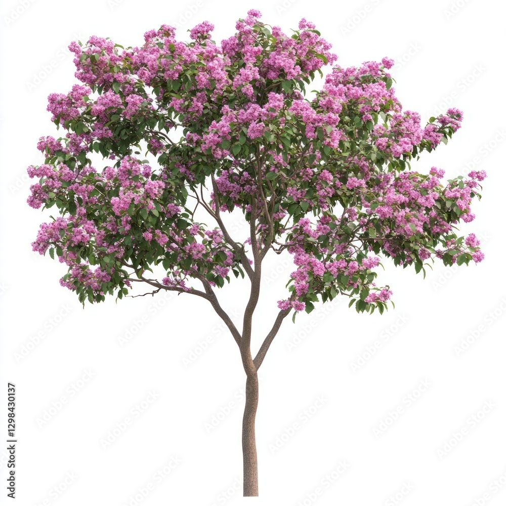 Obraz premium Tree with pink flowers blossoms photography blooming.