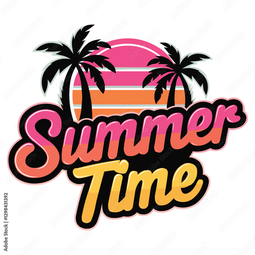 Naklejka premium summer holiday poster