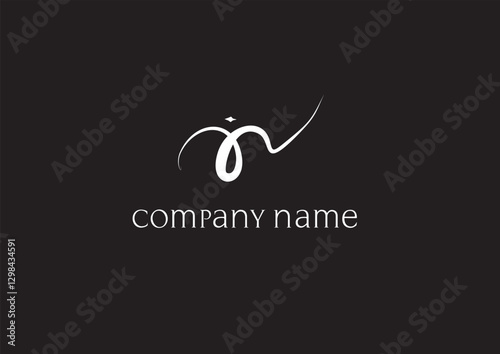 Stylish FL letters and organic style wedding monogram design. logo