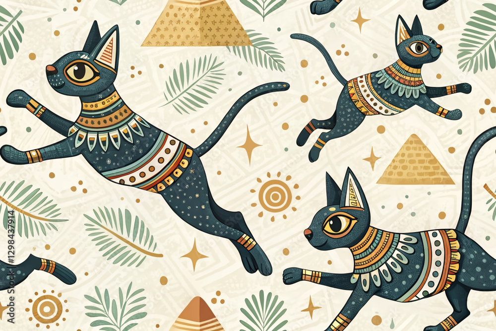 Fototapeta premium ancient egyptian cat