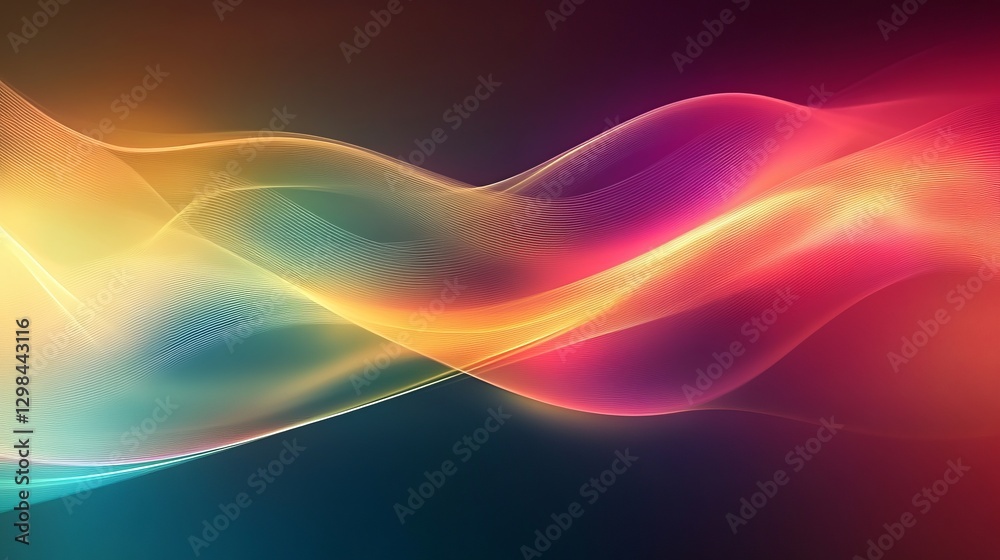 Fototapeta premium Abstract Background Rippling Moment with Abstract with Waves