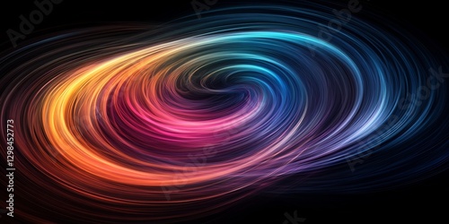 abstract color swirls with glowing motion transparency