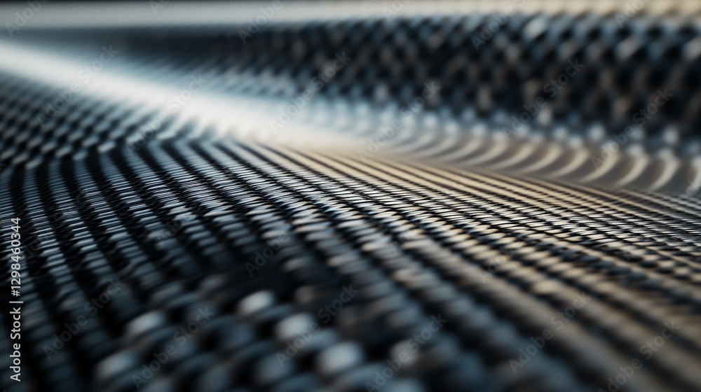 Close-up view of a black woven texture with a smooth surface, showcasing the intricate and detailed pattern of the material, representing design and craftsmanship. Close-up view of a black woven texture with a smooth surface, showcasing the intricate and detailed pattern of the material, representing design and craftsmanship.