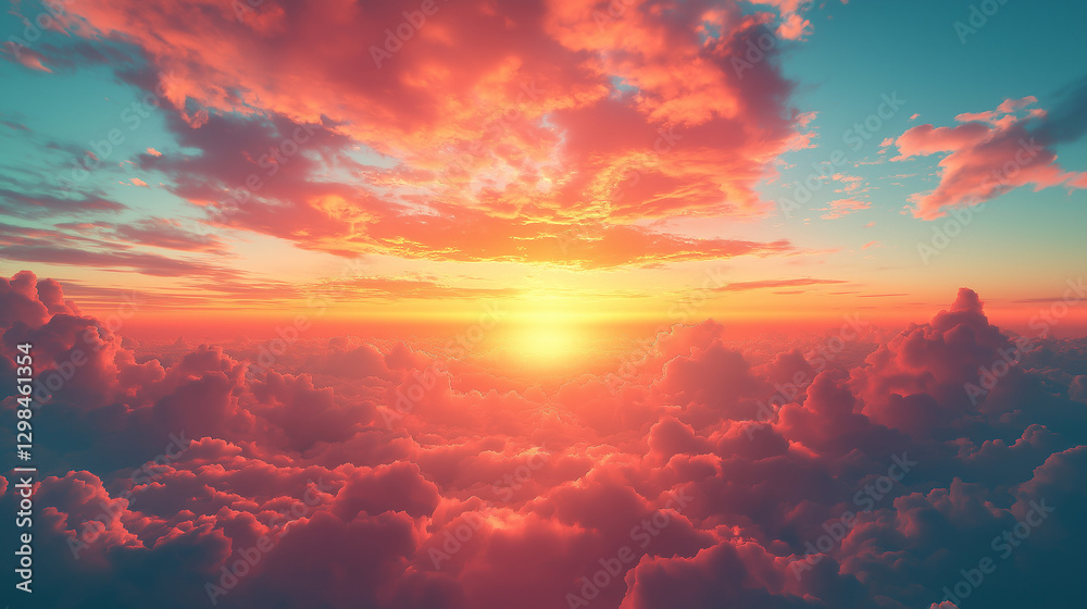 Fototapeta premium 夕日と海