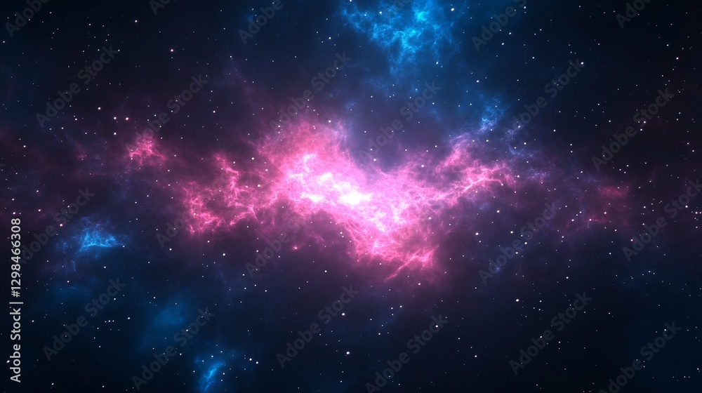 Fototapeta premium soft digital transparency forming futuristic sci-fi space