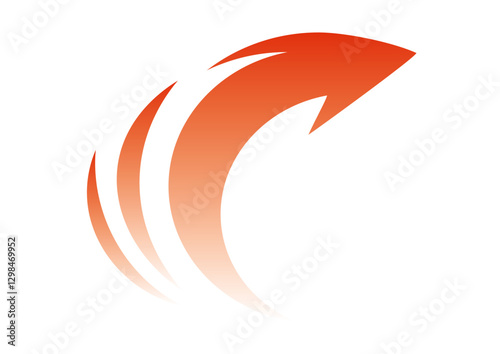 動的で急上昇イメージの矢印:Dynamic, rapid-fire image arrows.